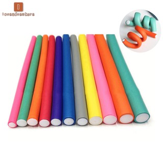 Bộ 10 que uốn tóc nghệ thuật tự làm bằng mút xốp mềm