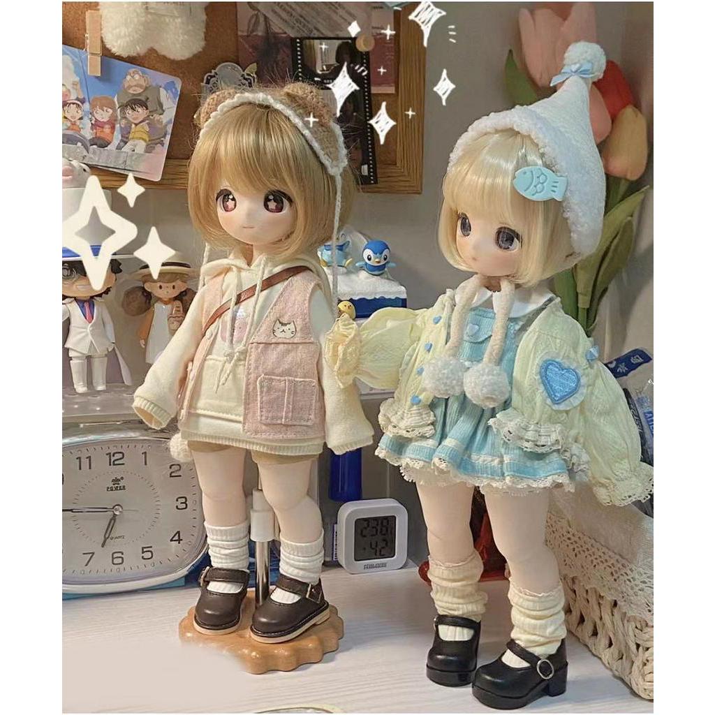 Gaoshundoll 1/6 ruru ob24 anime face resin qbaby blythe mdd volks diy makeup practice head for birthday gift fashion