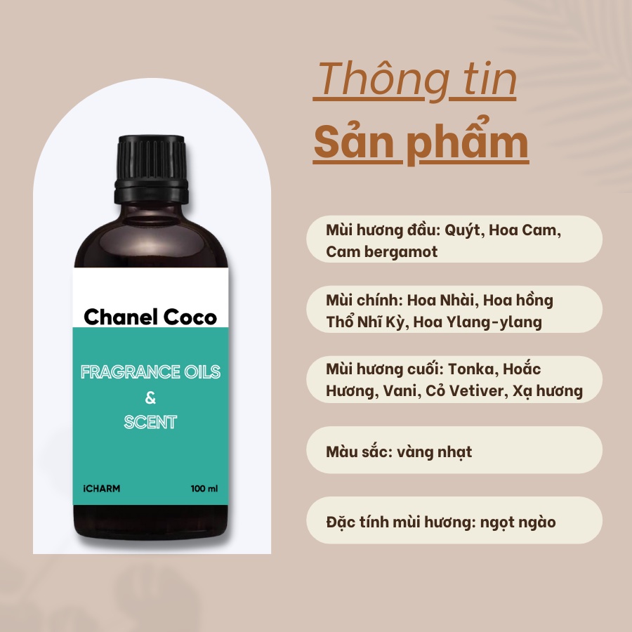 Tinh dầu nước hoa xông phòng Chanel Coco 73c 500ml, 1 Lít - iCHARM