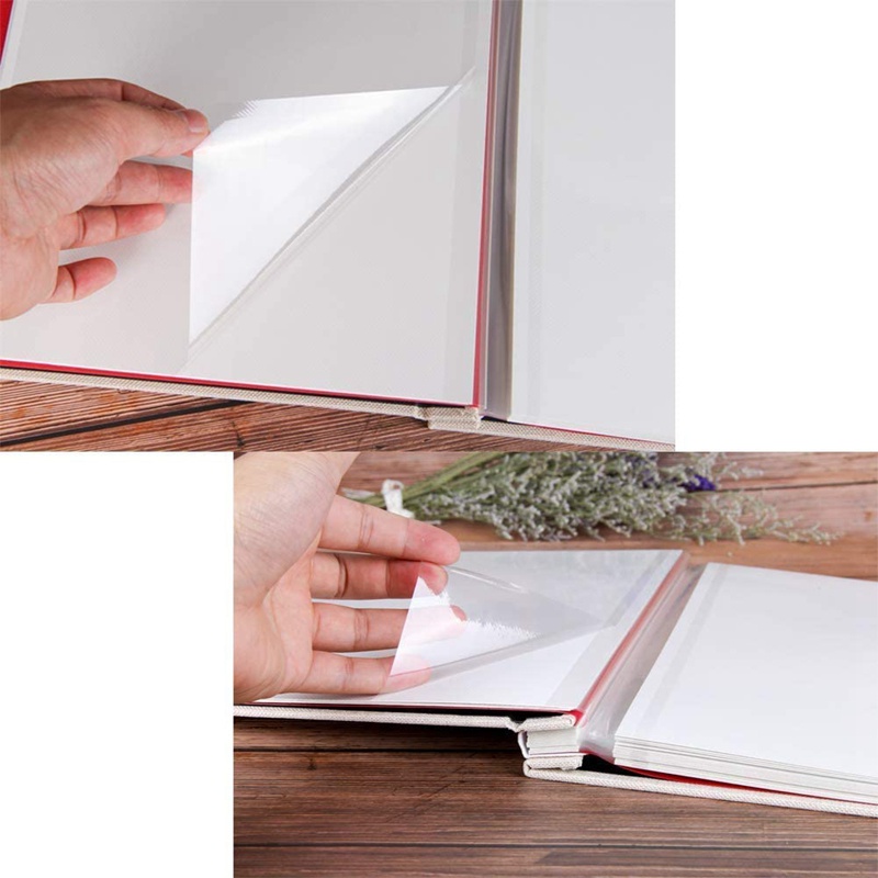 Album Ảnh Lưu Niệm DIY Bằng Vải Lanh Dày Dặn Với Màng Bảo Vệ Tiết Kiệm Hình Ảnh Vĩnh Viễn