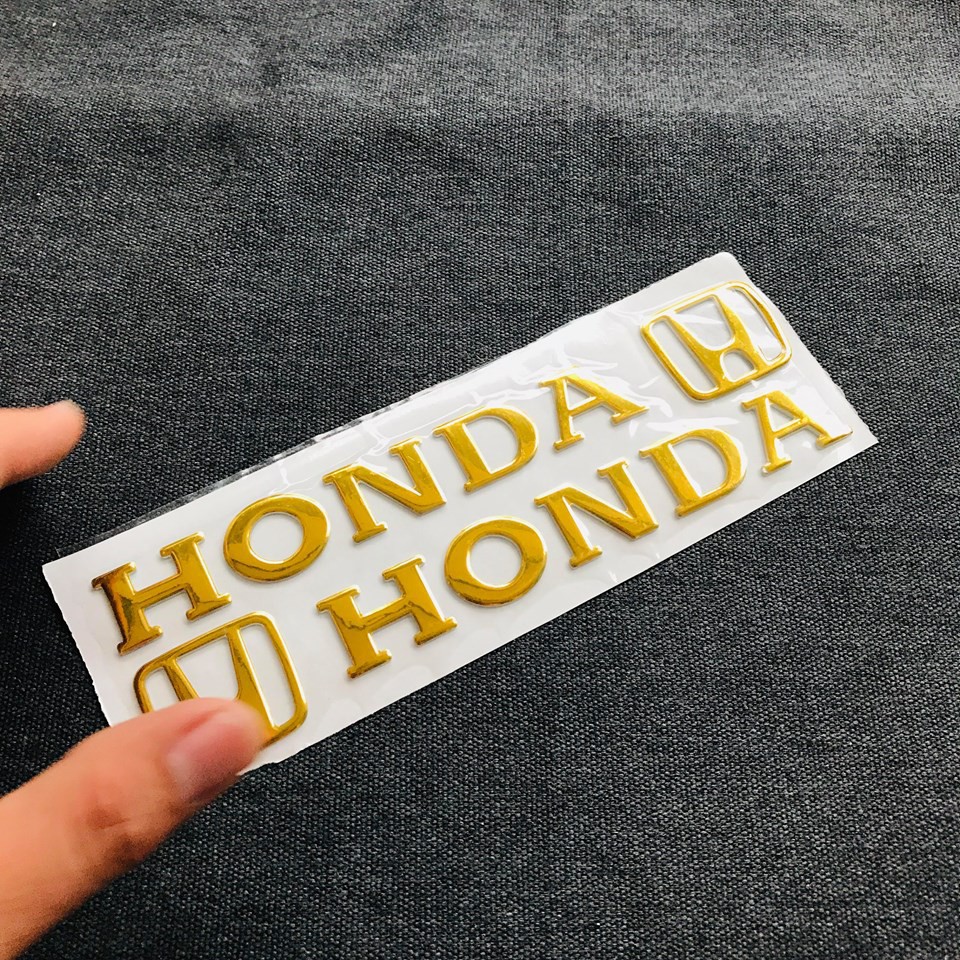 [BẢO HÀNH UY TÍN] BỘ TEM CHỮ LOGO NỔI MẪU ZIN CHO HONDA