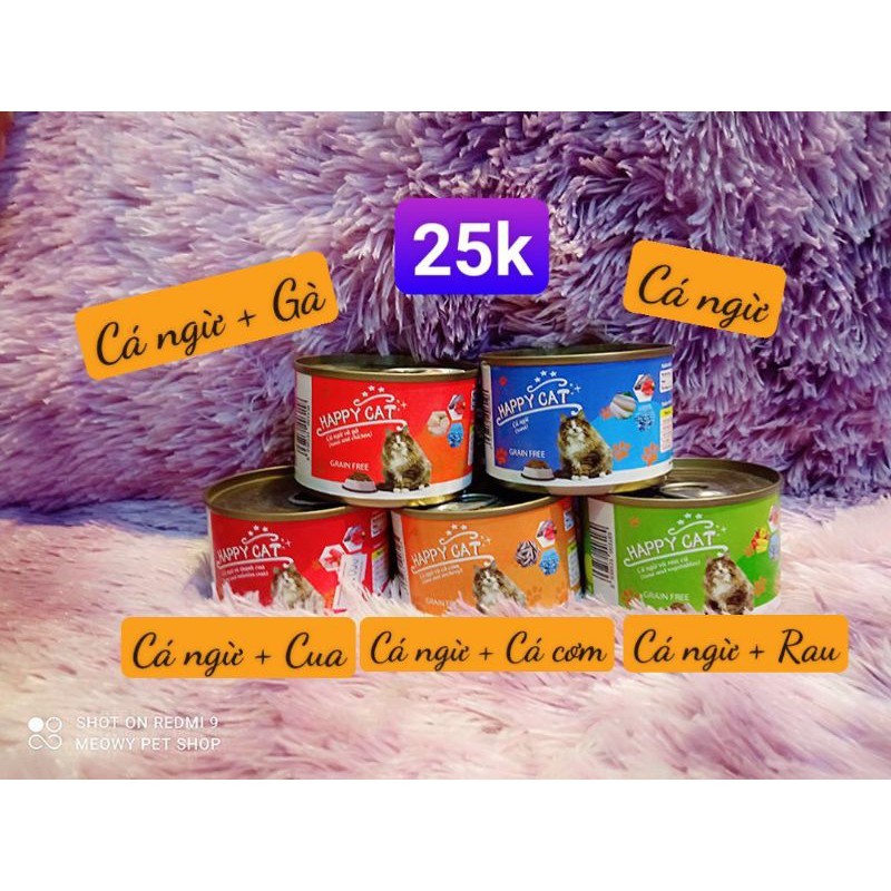 Combo 5 lon pate Happy Cat cực sốc