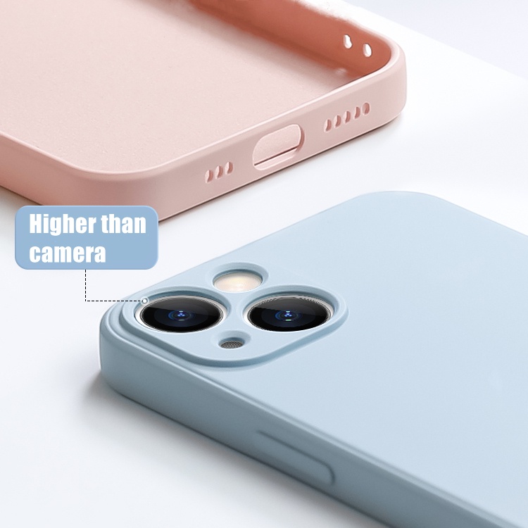 Ốp điện thoại silicone mềm nhiều màu lựa chọn bảo vệ camera thích hợp cho iphone 13 P