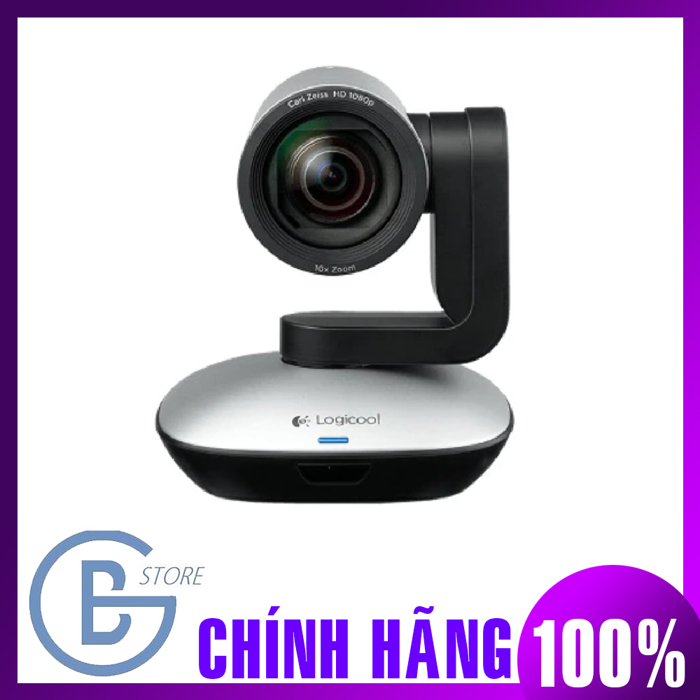 Thiết Bị Ghi Hình/ Webcam Logitech PTZ Pro 2, Truyền Phát Video HD 1080P Với Tính Năng Quét Ngang, Nghiên &  Thu Phóng