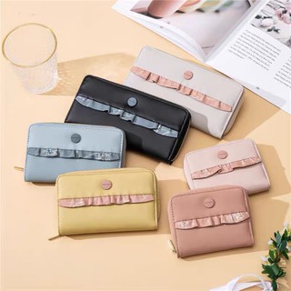Ví pretty nút phối da.