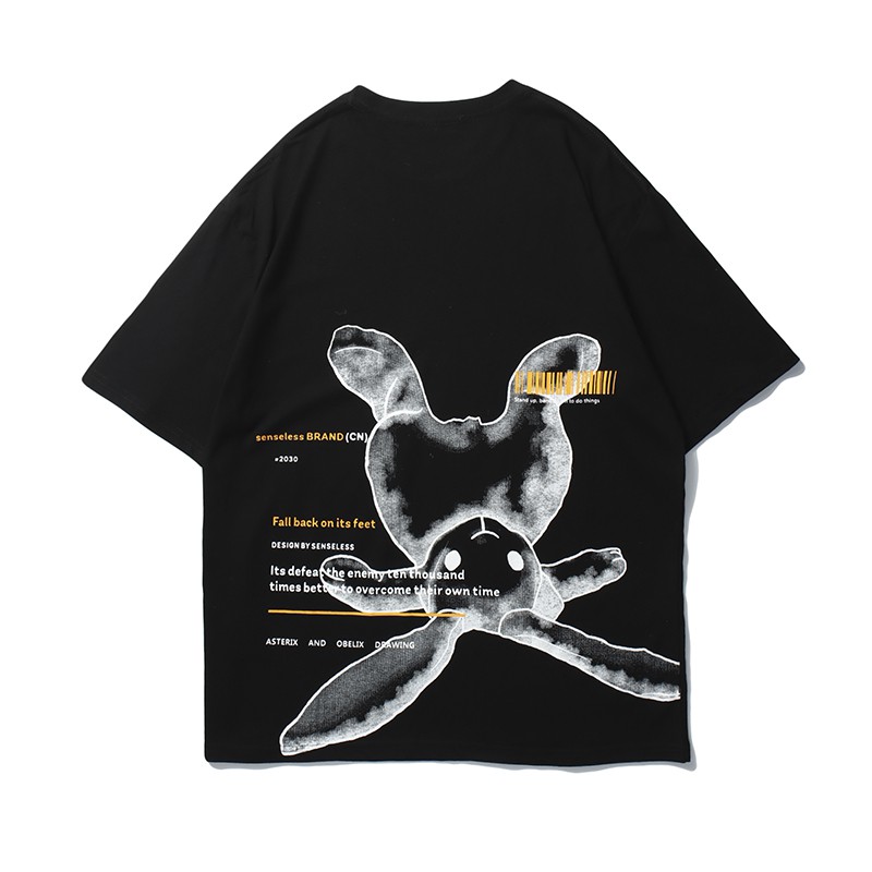 Áo Thun Tay Lỡ Dáng Rộng Phong Cách Hàn Quốc Cá Tính Cho Nam