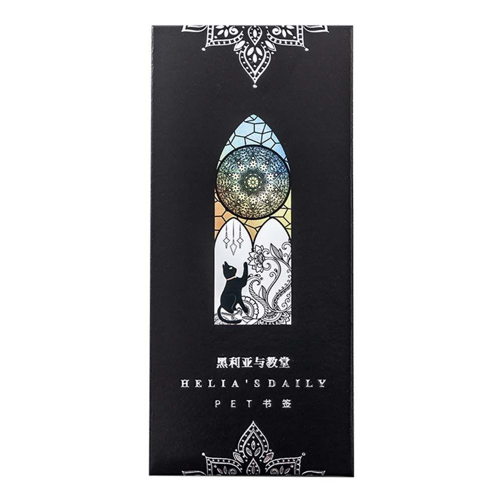 Kẹp Đánh Dấu Trang Sách Hình Mèo Đen Phong Cách Retro