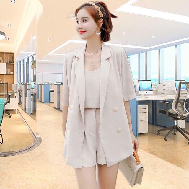 (Hàng Quảng Châu) SET VEST NỮ 3 CHI TIẾT | BigBuy360 - bigbuy360.vn