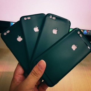 Ốp dẻo silicon đen bóng ip5/6/7/7+/8/x