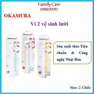 Set 2 Dụng cụ cạo lưỡi Okamura asahi
