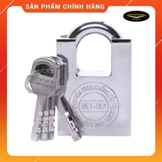 Ổ Khóa Cửa Việt Tiệp Chống Cắt 50mm (Mã 01502) - 60mm (Mã 01602) Chính Hãng. Chất Liệu Hợp Kim Cao Cấp 4 Chìa Siêu Bền