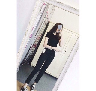 Quần baggy lưng thun