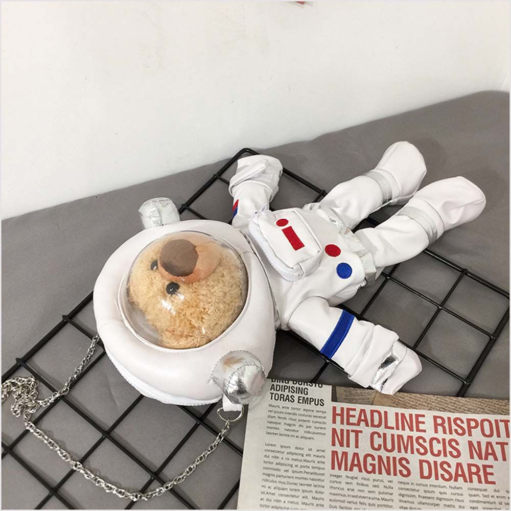 Túi đeo chéo hình gấu bông phi hành gia thời trang cho nữ