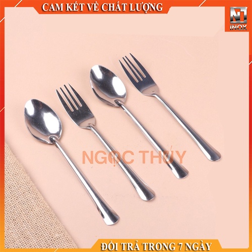 Bộ 10 muỗng soup / nĩa inox sáng bóng