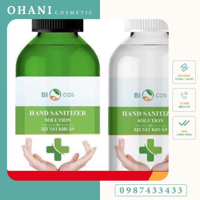 Xịt sát khuẩn rửa tay khô biocos