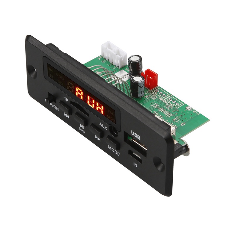 Bảng mạch giải mã âm thanh MP3 2X25W 50W 5V-12V Bluetooth 5.0 hỗ trợ thẻ TF USB AUX cho xe hơi