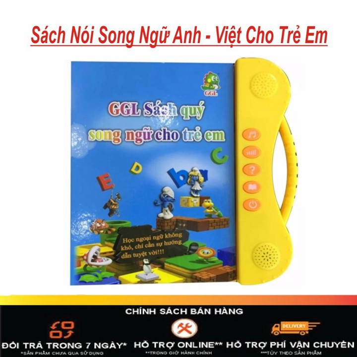 Sách Nói Điện Tử Song Ngữ Anh- Việt Giúp Trẻ Học Tốt Tiếng Anh, ĐỒ CHƠI CHO BÉ