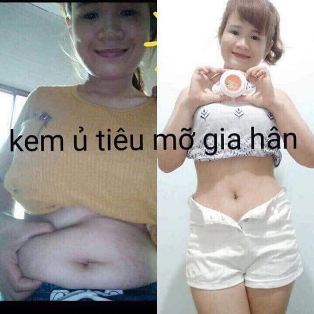 Kem ủ tiêu mỡ gia hân ( tặng đai nịt bụng +dây thước) CAM KẾT GIẢM HIỆU QUẢ KHÔNG GIẢM KHÔNG LẤY TIỀN