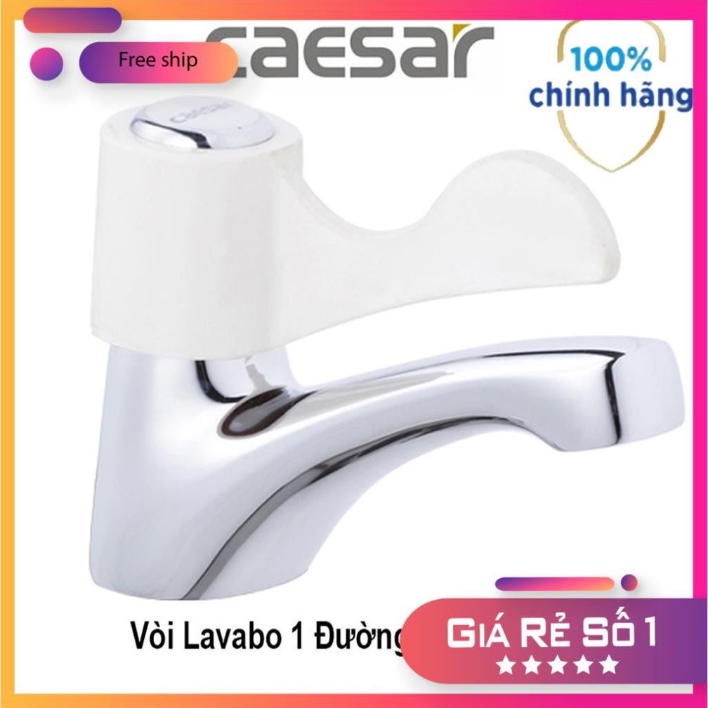 Vòi nước chậu rửa mặt,vòi Lavabo tay gạt lạnh CAESAR-BO27C chính hãng