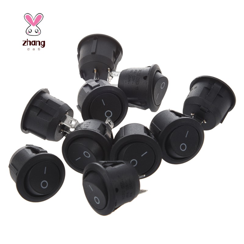 Set 10 Công Tắc Tròn Ac 6a 10a 250v