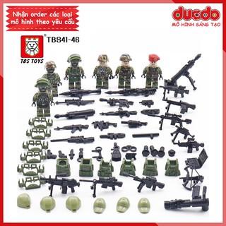 Biệt đội chống khủng bố Alpha trang bị tối tân nhất - Đồ chơi Lắp ghép Mini Minifigures Army TBS 41-46 SWAT Mô hình