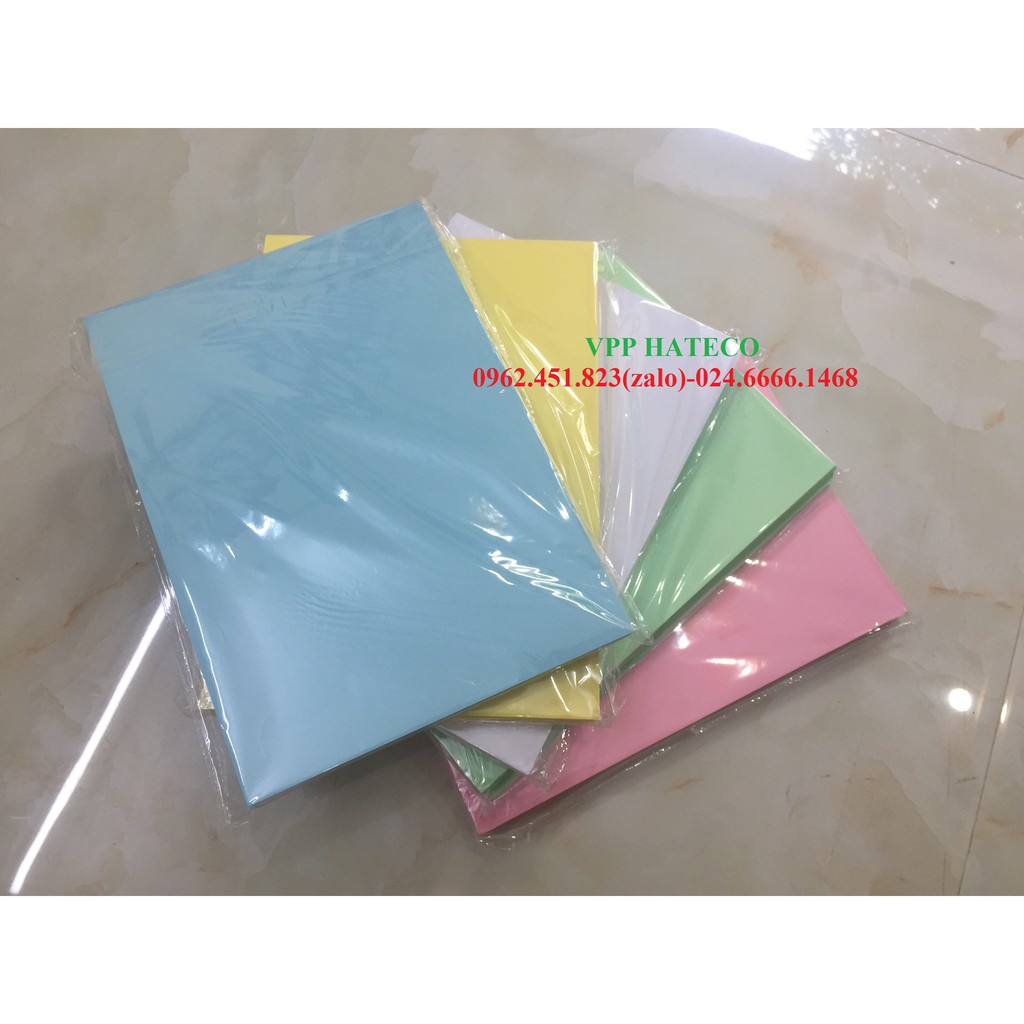 Giấy bìa màu A4 và A3 TT Thái Lan - bìa cứng đóng sổ sách -  định lượng 160gsm