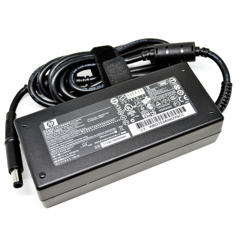 [SP CHÍNH HÃNG] Sạc Laptop HP 18.5V 6.5A (120w) 8540w 8560w 8530p 8540p hàng ZIN cao cấp BH 95