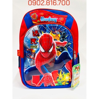 Balo đi học cho bé trai cấp 1 tiểu học lớp 1 2 3 4 5 hình Siêu nhân nhện Spiderman