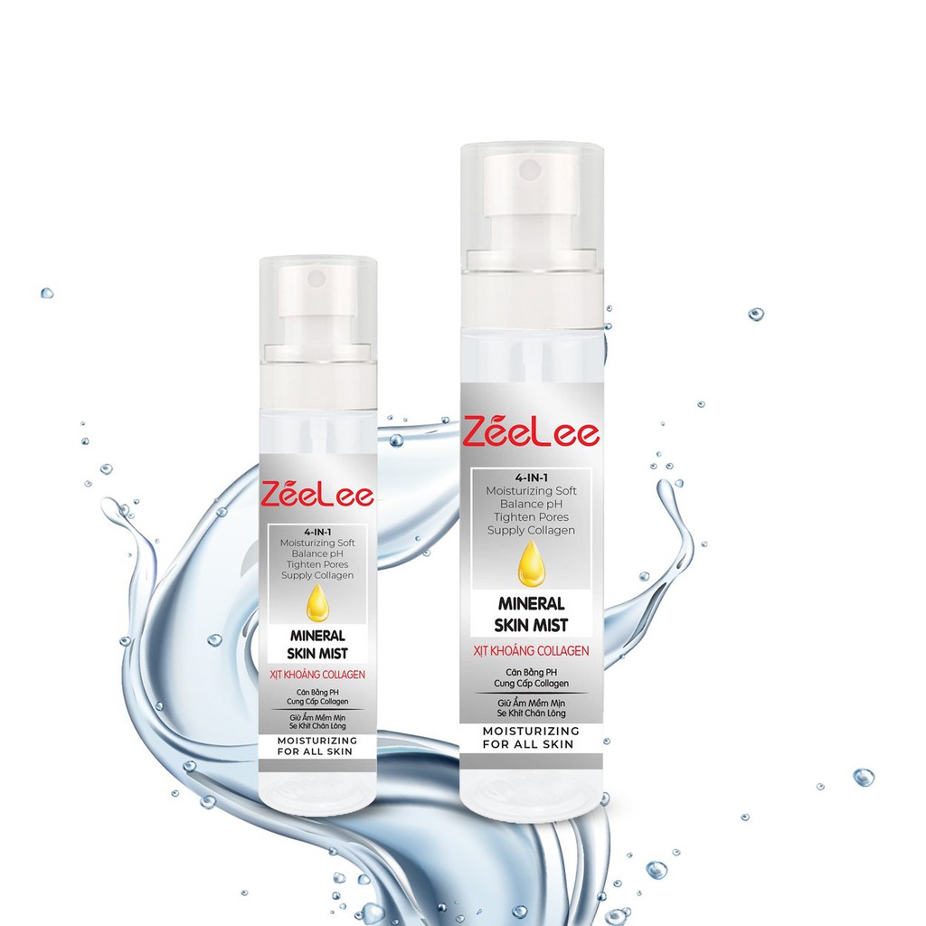 Xịt Khoáng ZEELEE Collagen (HỘP CHAI 120ML).