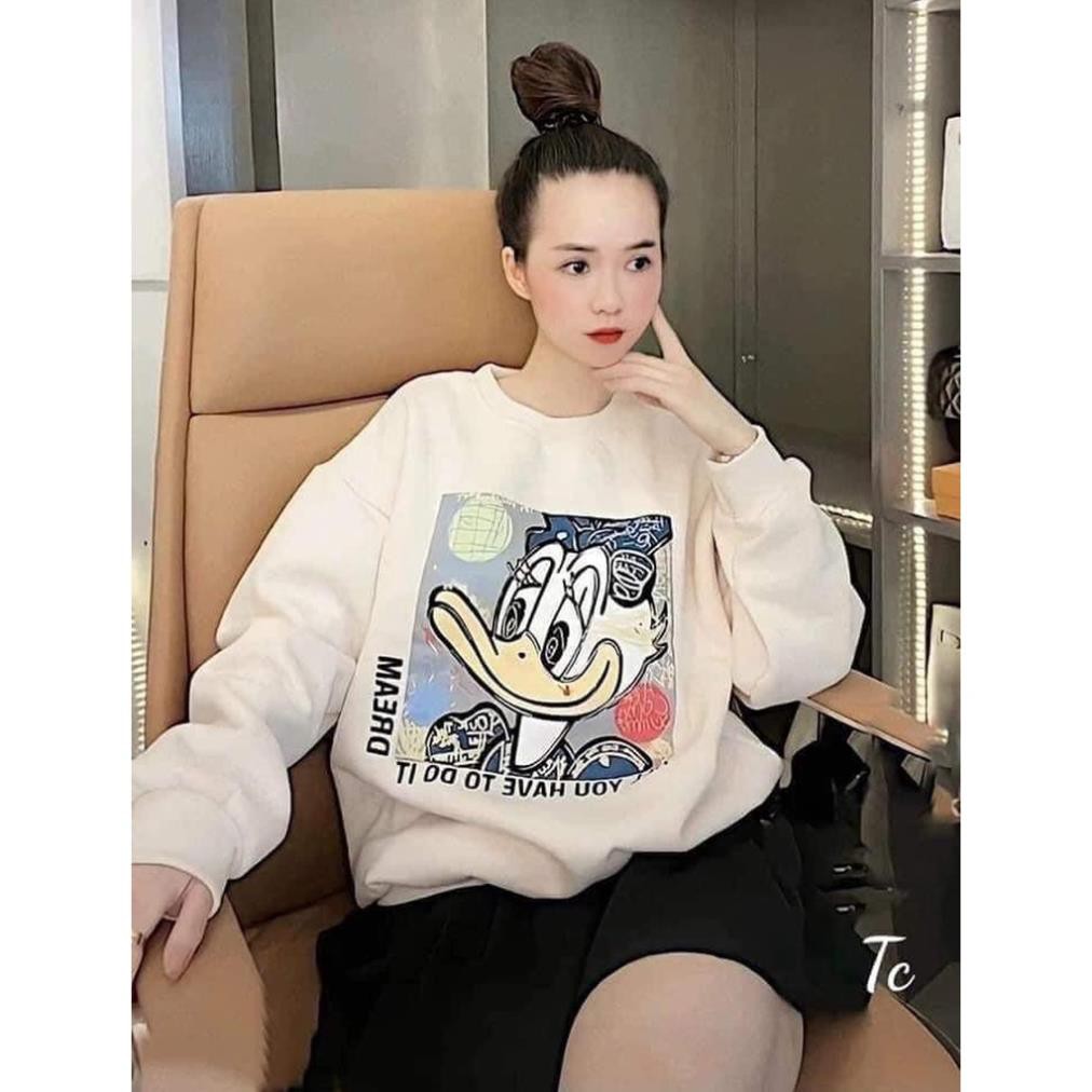 Áo Sweater Nữ, Áo Khoác Nữ Sweater Vịt Donan Form Siêu Thụng Siêu Xịn. | BigBuy360 - bigbuy360.vn