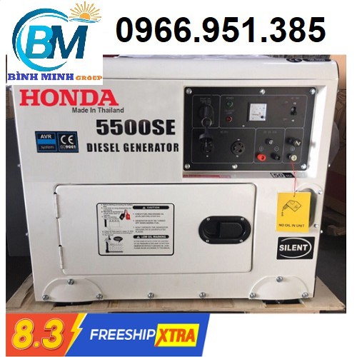 Máy Phát Điện Honda Chạy Dầu 3Kw HD5500SE Chính hãng