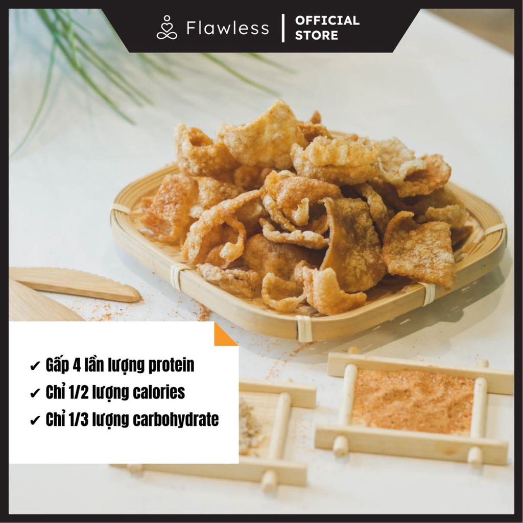 Snack ăn kiêng Ức gà/Đậu gạo lứt Flawless Ăn ngon | Ăn vặt healthy, đồ ăn kiêng eatclean, tăng cơ, giảm mỡ, giảm cân