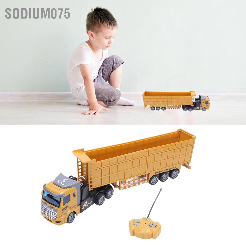 Có thể bán buôn RC Engineering Truck 1:48 Quy mô Điều khiển từ xa không dây Mô phỏng cao Có thể tháo rời Độ linh hoạt Dump Trunk cho 3+ Sodium075 Hàng giao ngay