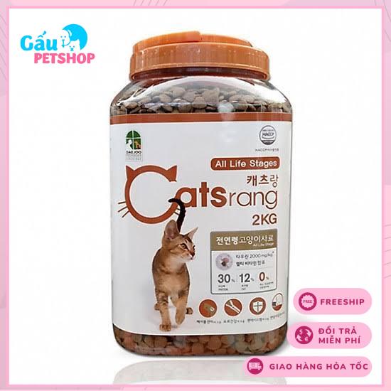 Thức ăn cho mèo Catsrang 2kg (hủ nhựa)