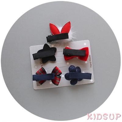 Set 5 kẹp tóc kiểu dáng hoạt hình xinh xắn dành cho bé gái