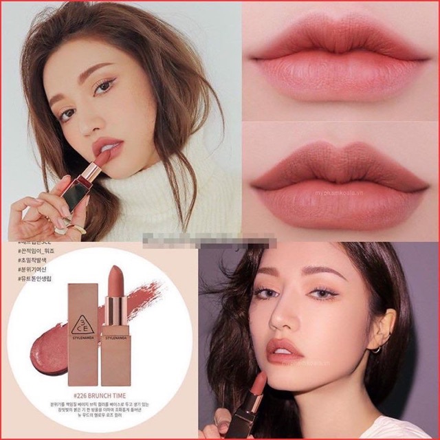 Son thỏi 3CE matte lip color