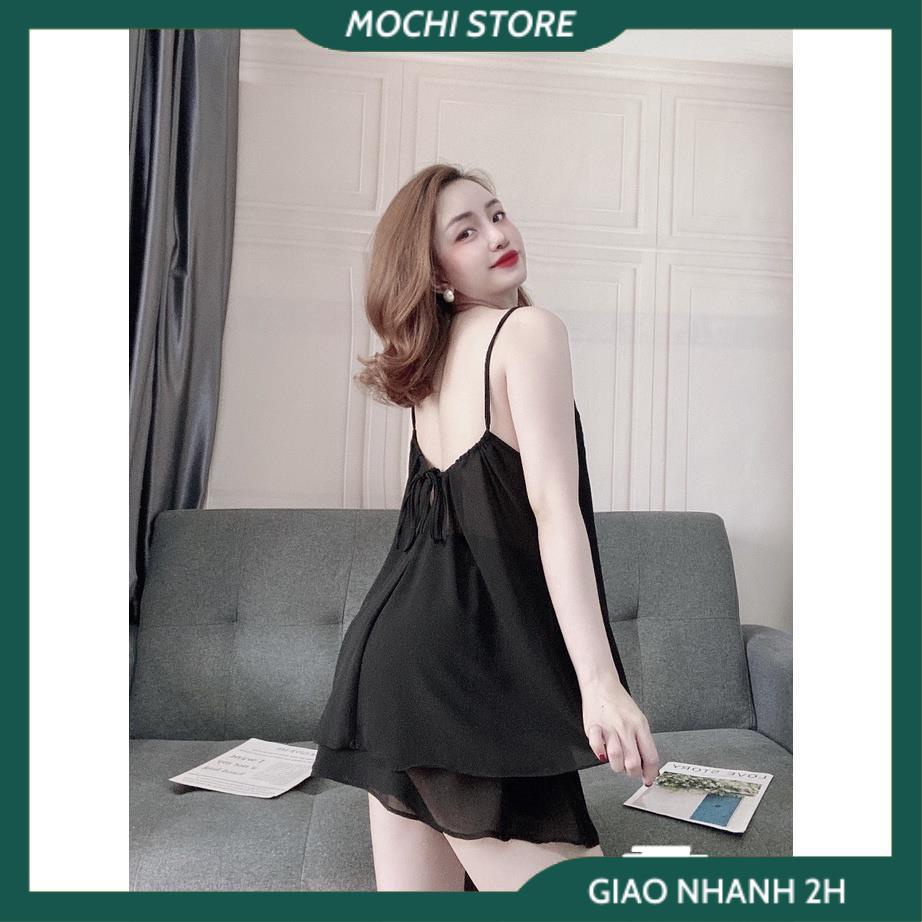 Đồ Ngủ Sexy, Đồ Bộ Nữ, Bộ Áo 2 Dây Phối Ren Quần Cọc Dáng Rộng Chất Voan Màu Trơn Mềm Mịn Form Dáng Rộng Dưới 65 Kg Mặc | BigBuy360 - bigbuy360.vn