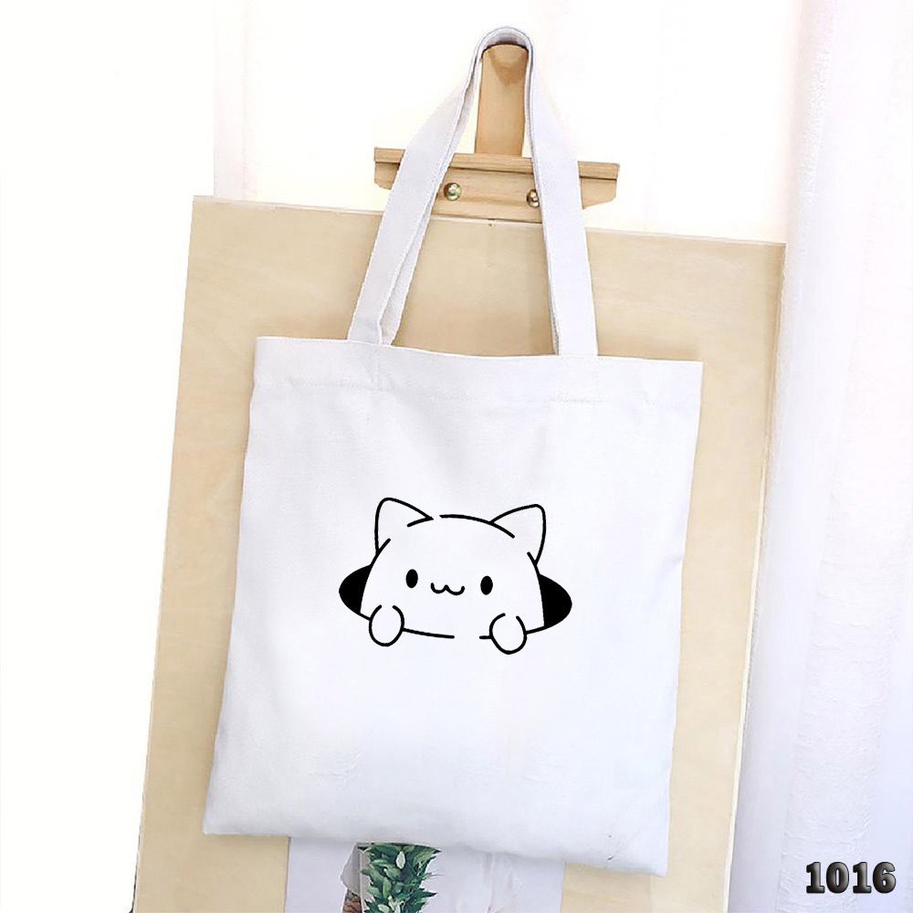 Túi Đeo Vai Vải Canvas Chuột Hamster Dễ Thương 1016 479 Thời Trang Hàn Quốc Cực Đẹp