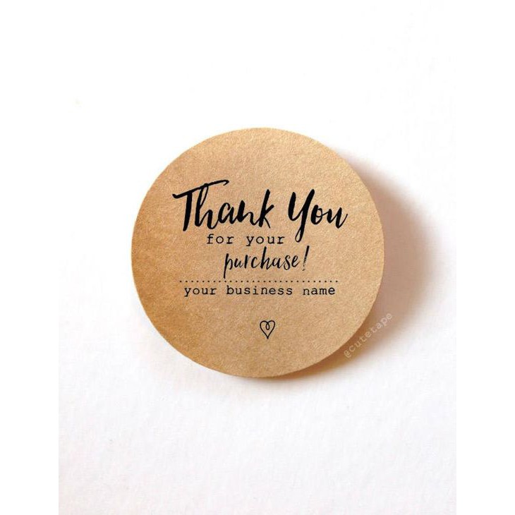 Tem Kraft Handmade Thân Thiện Nhiều Mẫu TiBoxes Thiết Kế In Ấn Xưởng In Trực Tiếp Giá Rẻ Giao Hàng Nhanh