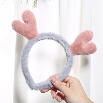 Bờm Cài Tóc Trái Tim Lông Thỏ Dễ Thương Cute Phong Cách Hàn Quốc Teen Store TS1035