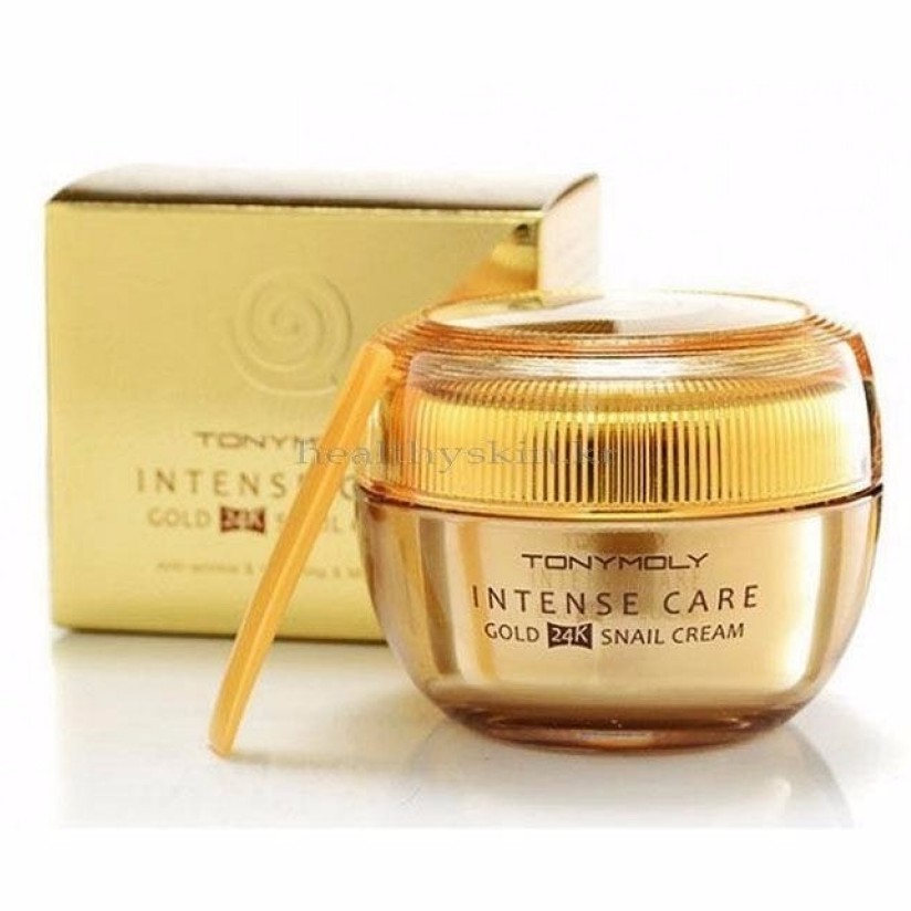 Kem ốc sên vàng kem dưỡng Tony Moly giúp tái tạo da, dưỡng trắng cho da căng mịn sáng bóng