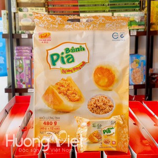 Bánh pía kim sa chà bông trứng muối  Tân Huê Viên 12 bánh
