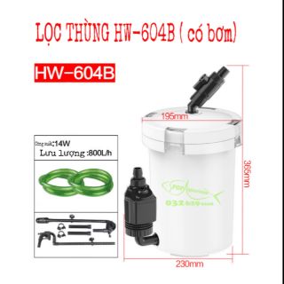 Lọc thùng SUNSUN HW-604B
