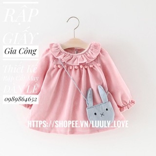 1004 Rập giấy cắt may váy thu đông (1-10t)