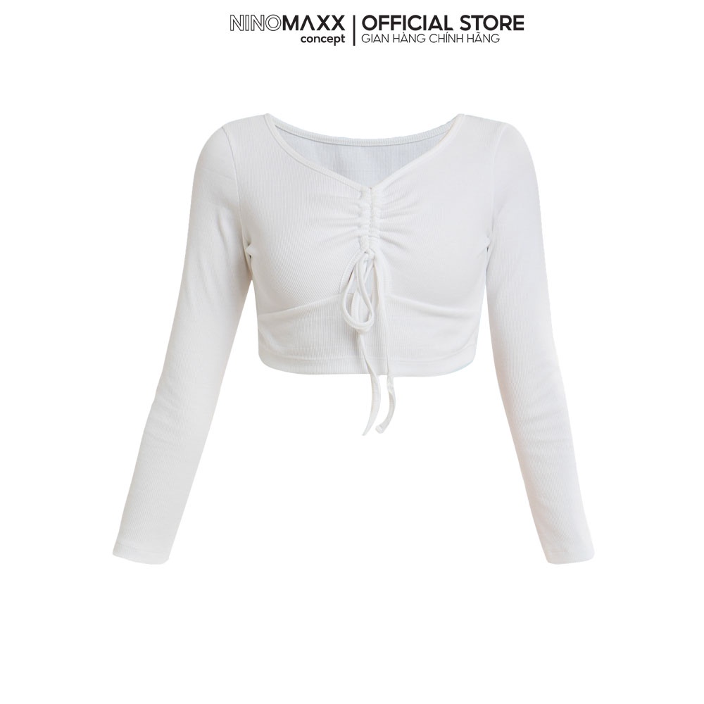 SWEET SIXTEEN Áo thun croptop thời trang nữ tay dài 2103052