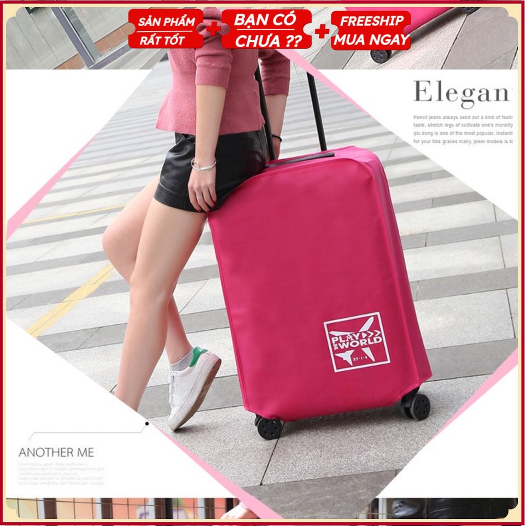 Vỏ Bọc Bảo Vệ Vali - Áo Trùm Vải Túi Bọc Vali - Bao Chống Trầy Xước (Chọn Màu &amp; Size)