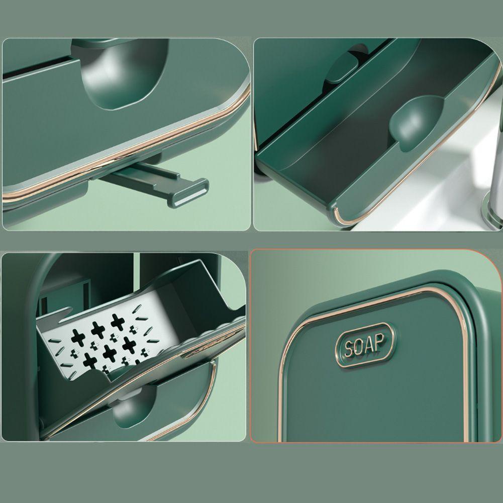 GOGOUP Giá Đỡ Xà Phòng Gắn Tường Tự Dính Tiện Dụng Cho Phòng Tắm