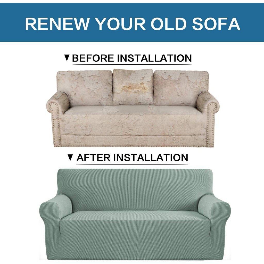 Vỏ Bọc Ghế Sofa 1/2/3/4 Chỗ Ngồi Hình Chữ L Chống Trượt