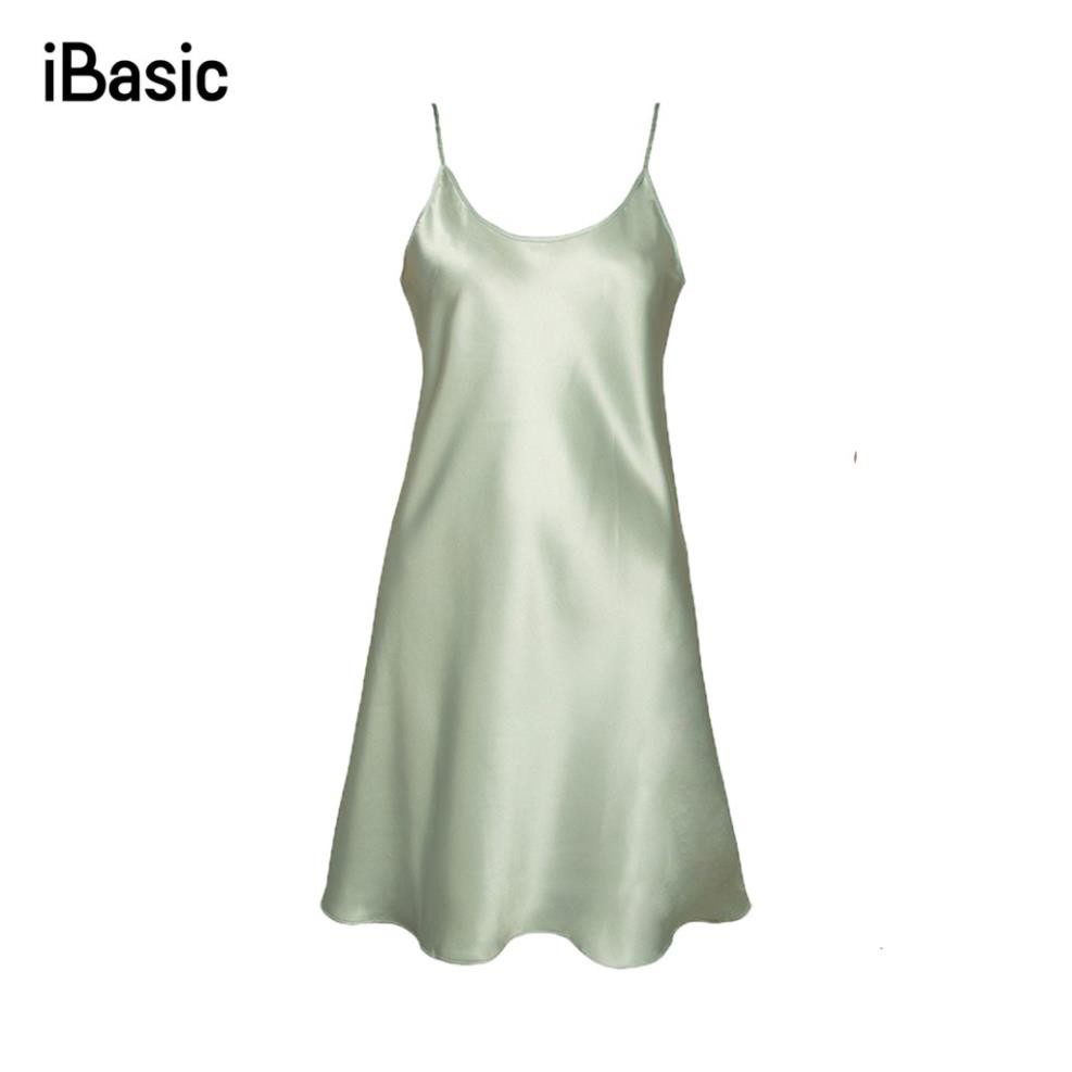 Đầm ngủ satin iBasic 7916 . 👑