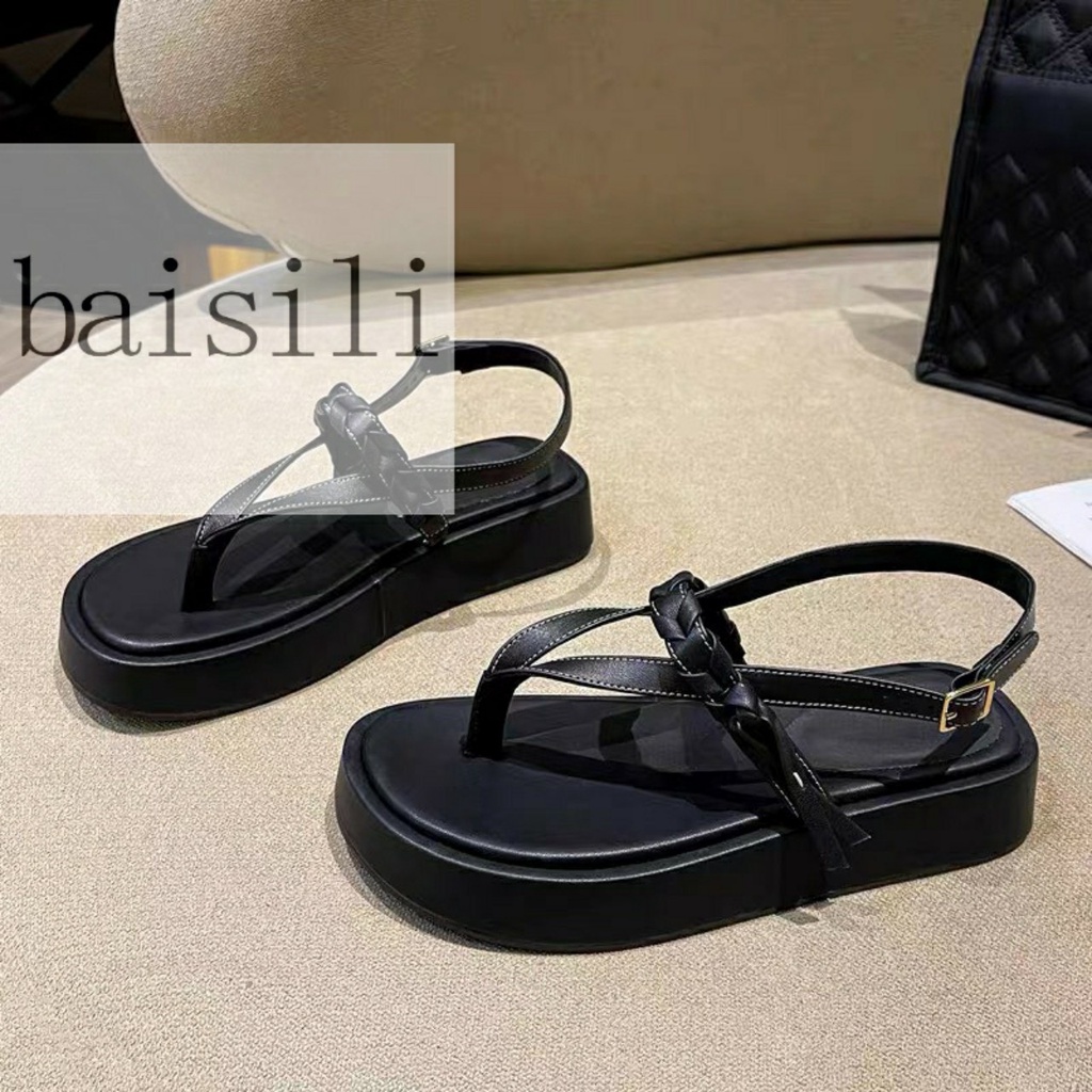 SANDAL XUỒNG BAISILI - GIÀY THỜI TRANG NỮ PHONG CÁCH HIỆN ĐẠI QUAI KẸP ĐẾ BẰNG BS220814